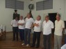 Grupo da Diretoria homenageando os volunt�rios.